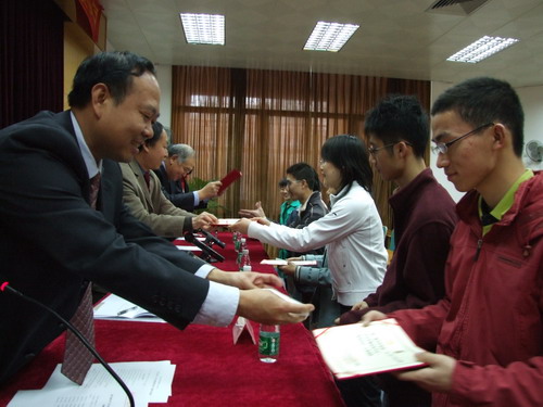 2007年“永利集团3044noc登录入口-三井化学集团奖学金”颁奖仪式 